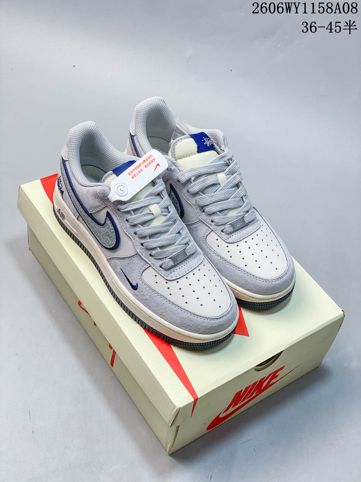 Nike Air Force 1 '07 Low Stüssy Nebula Gray Sneakers