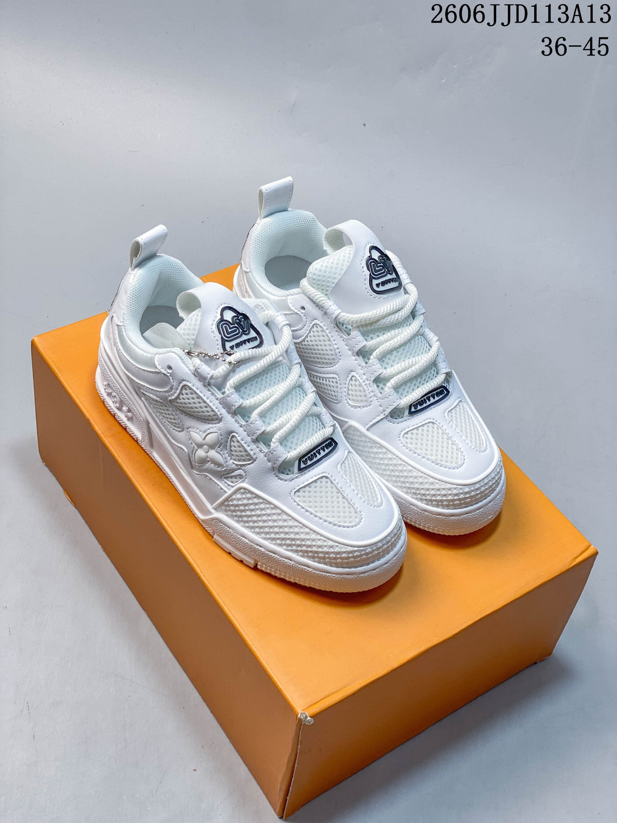 Louis Vuitton LV Trainer White Low-Top Sneakers