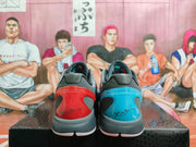 Nike Zoom Basketball Sneakers 3D Hollywood Grey Blue Red