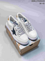 Golden Goose Superstar Low-Top Sneakers, White with Star Detail