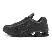 Nike Shox R4 Black Embossed Sneakers