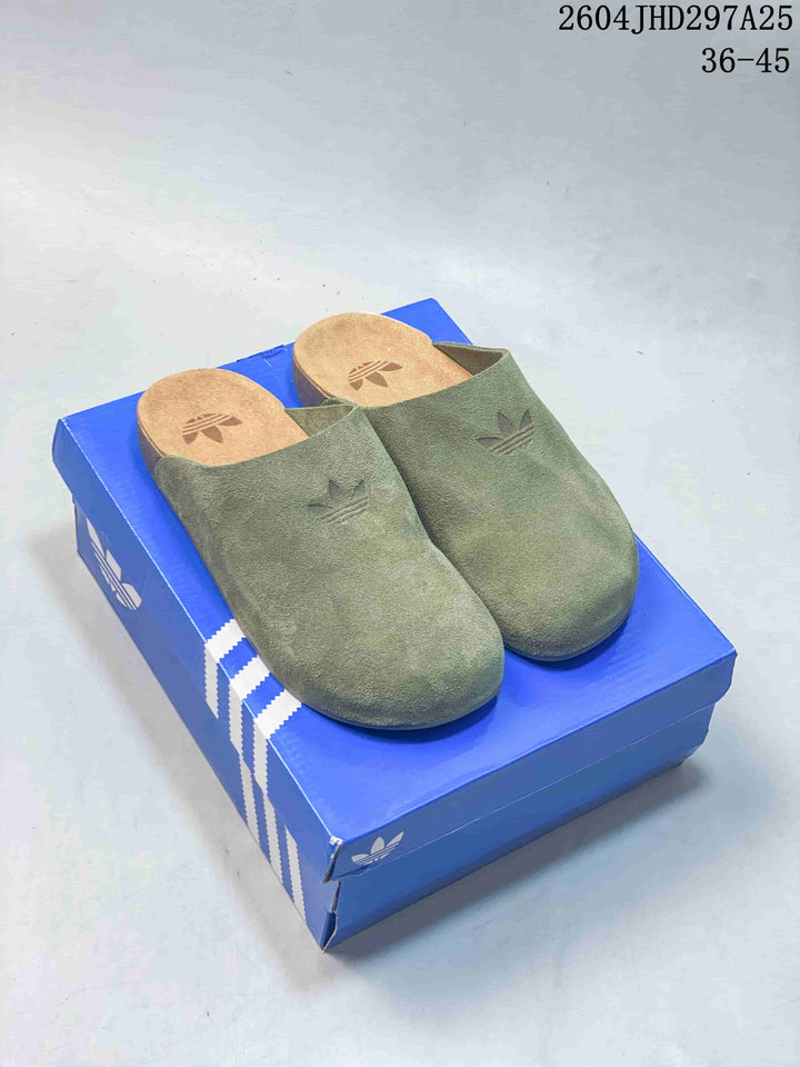 Adidas Originals Adimule Mule Slippers, Suede-Look Closed Toe