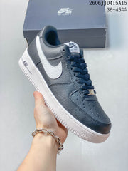Nike Air Force 1 ’07 Low Sneakers, Gray and White