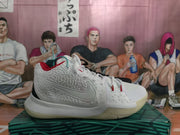 Nike Zoom White Black Mismatched Basketball Sneakers