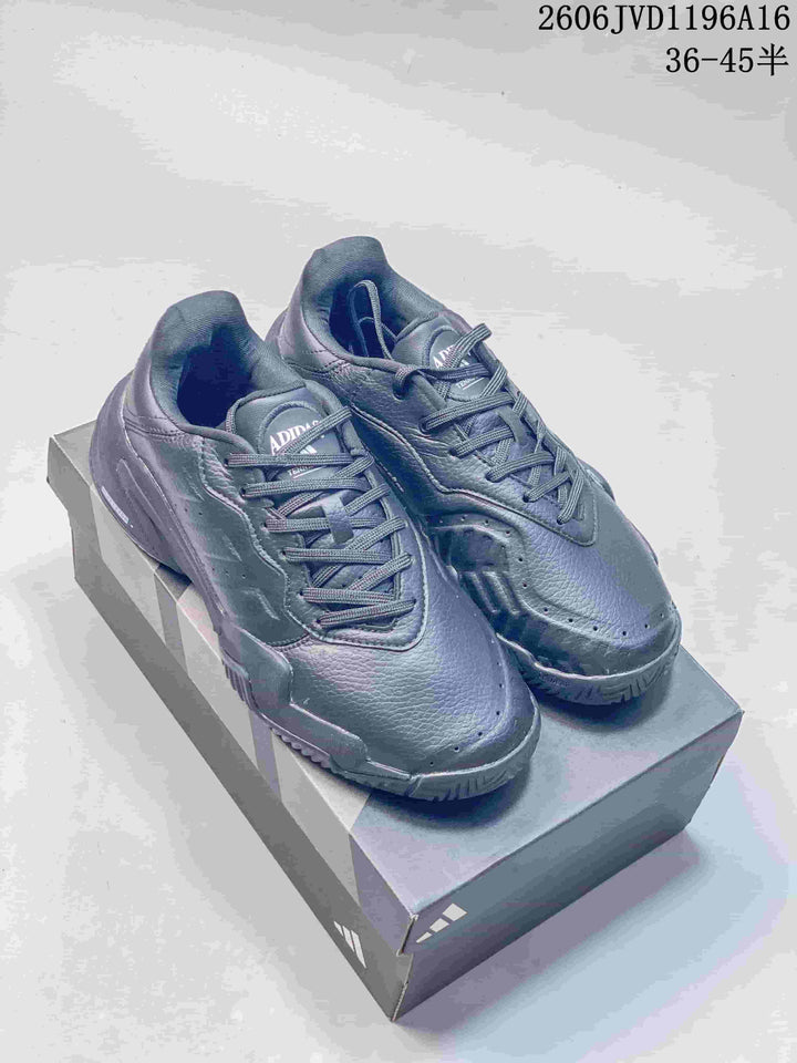 Adidas Barricade 13 M Leather Tennis Shoes, Dark Grey