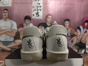 Nike Gray-Green Basketball Sneakers