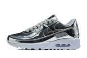 Nike Air Max 90 Sneakers in Silver and White