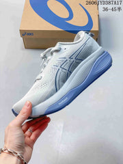 ASICS Gel-Kayano 33 Road Running Shoes, White and Blue