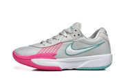 Nike GT Cut Academy Basketball Shoes Grey Pink Teal FB2599-010