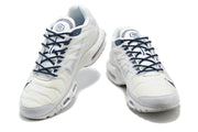 Nike Air Max Plus White and Navy Sneakers