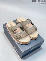 ECCO Two-Strap Slide Sandals