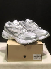 TAP Retro Chunky Sneakers in White and Silver