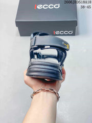ECCO Adjustable Strap Sandals in Gray