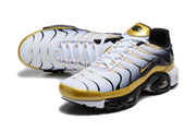 Nike Air Max Plus White Gold Black Sneakers