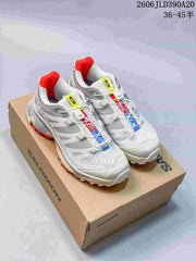 Salomon XT-4 OG GORE-TEX Trail Running Shoes, White Gray Red