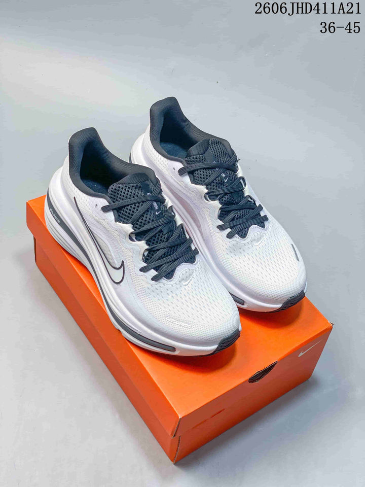 Nike Air Zoom Winflo 12 Running Shoes, White and Black