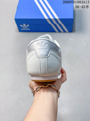 adidas Originals Taekwondo Sneakers, White and Silver