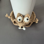 Handmade Crochet Frog Coaster | Cute Mug Hugger Cup Mat
