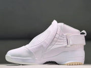 Jordan 19 White High-Top Basketball Sneakers