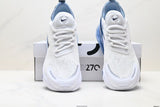Nike Air Max 270 White and Blue Sneakers JFD268-FZJ