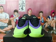 Jordan Purple Green Basketball Sneakers