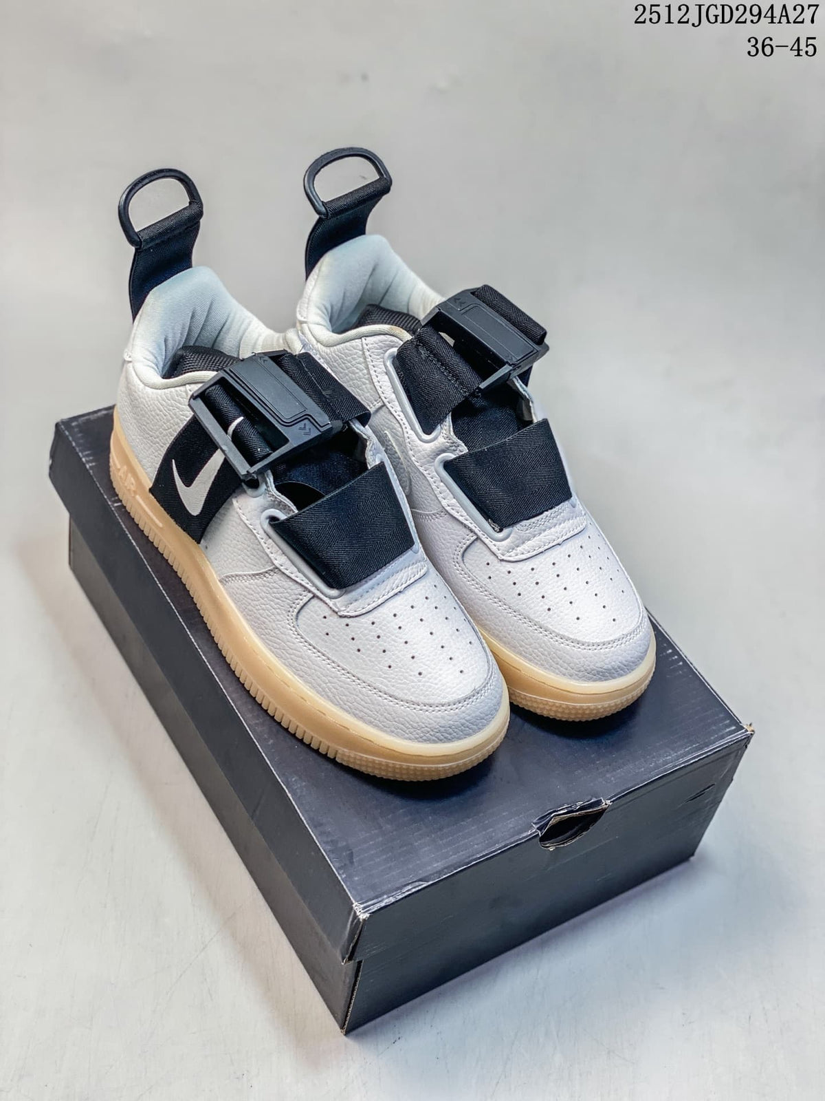 Nike Air Force 1 Utility BHM QS Low Sneakers, White/Black