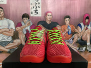 Nike Zoom “Reverse Green Hornet” Basketball Sneakers Red Green