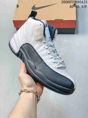 Jordan Air Jordan 12 High-Top Basketball Shoes, Black and Red