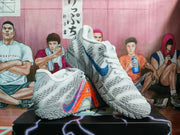 Nike Gray Orange Basketball Sneakers