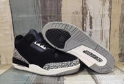 Jordan 3 Black and Sail Low-Top Sneakers