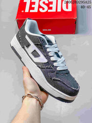 Diesel S-UKIYO V2 Low-Top Denim Sneakers