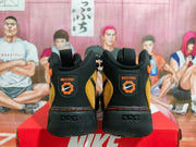 Nike Black and Yellow High-Top Basketball Sneakers