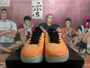 Jordan Orange and Black Basketball Sneakers