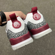 Air Jordan Spizike Low White and Burgundy Sneakers FQ1759-106