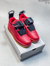 Nike Air Force 1 Utility BHM QS Red Low-Top Sneakers