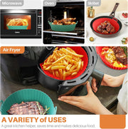 🔥Air Fryer Silicone Baking Tray🍟
