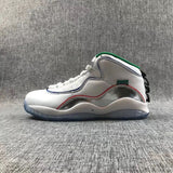 Air Jordan 10 Retro Wings White Multicolor Sneakers