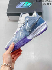 Nike Air Zoom GT Cut Basketball Shoes in Blue and Purple