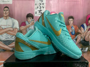 Nike Zoom Basketball Sneakers Statue of Liberty Teal Gold