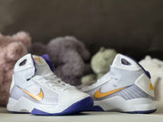Nike HD2008 Kids High-Top Sneakers White Purple Gold