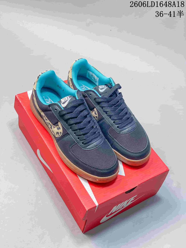 Nike Field General 82 SP Low-Top Sneakers with Leopard Swoosh