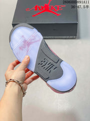 Awake NY x Air Jordan 5 Arctic Pink Mid Sneakers
