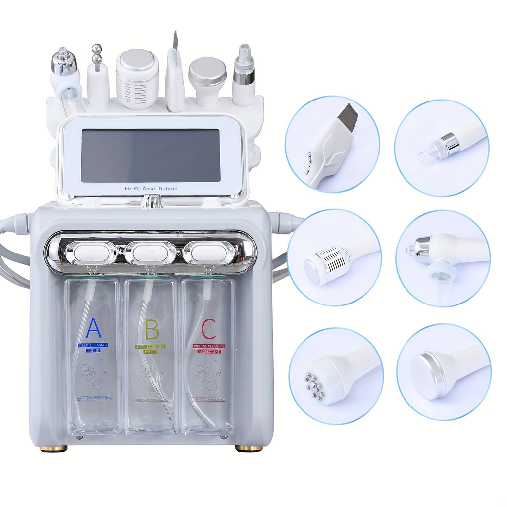 6 In 1 Hydrogen Oxygen Facial Bubble Beauty Skin Cleaning Machine 6 In 1 Face Facial Machine