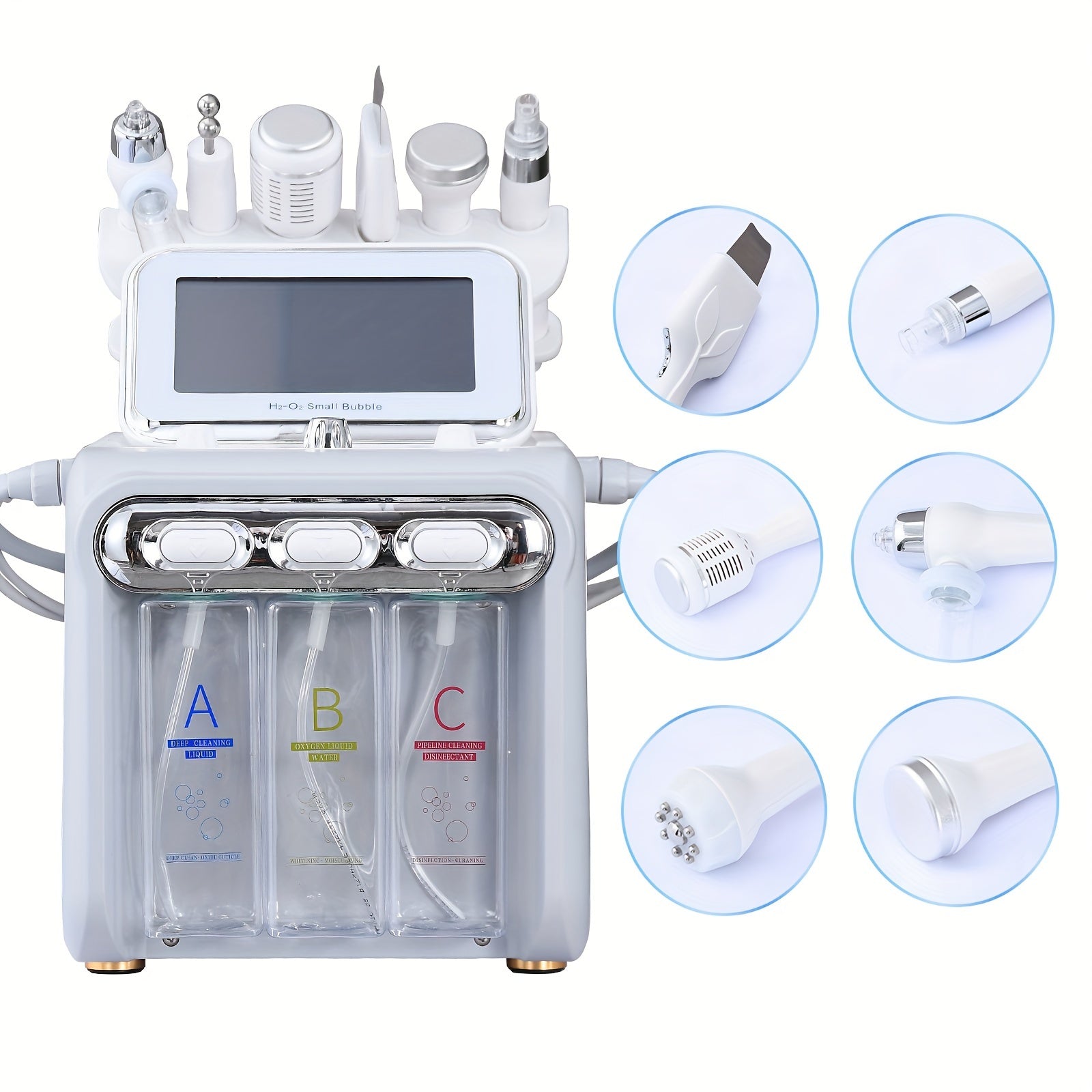 6 In 1 Hydrogen Oxygen Facial Bubble Beauty Skin Cleaning Machine 6 In 1 Face Facial Machine