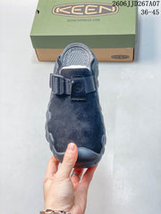 KEEN Hyperport Clog Leather Closed-Toe Sandals, Navy
