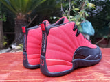 Jordan 12 Red and Black High-Top Sneakers