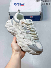 FILA FUSION Arceus Chunky Sneakers, White and Gray