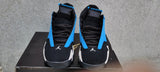 Air Jordan 14 Retro Black and Blue High-Top Sneakers