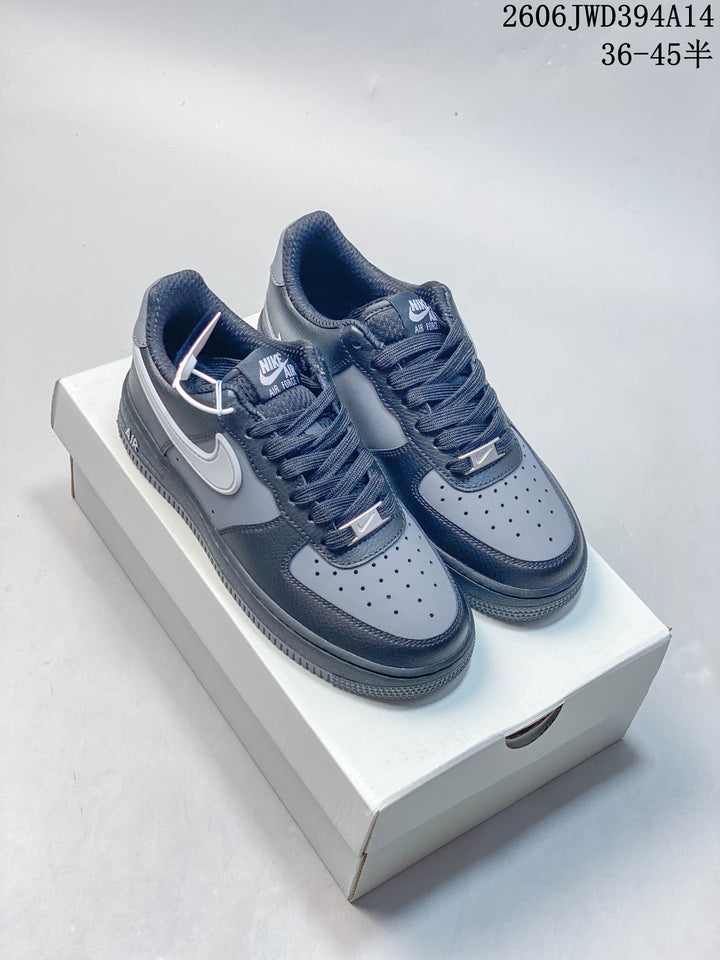 Nike Air Force 1 Low Posite Max Sneakers in Navy and Gray