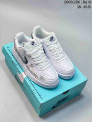 Nike Court Vision Low DIY Custom White Sneakers